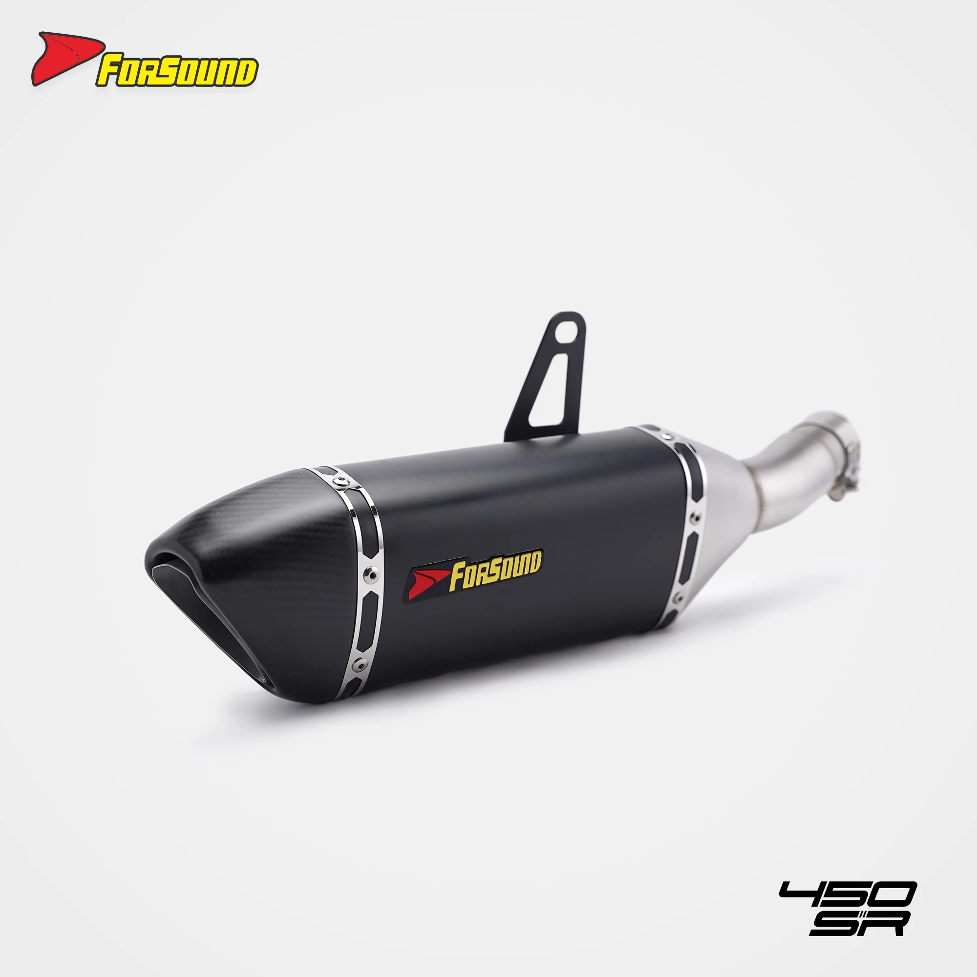 Forsound Factory Wholesale Price 450SR Titanium Exhaust Valved Muffler with Mid Pipe Resonator