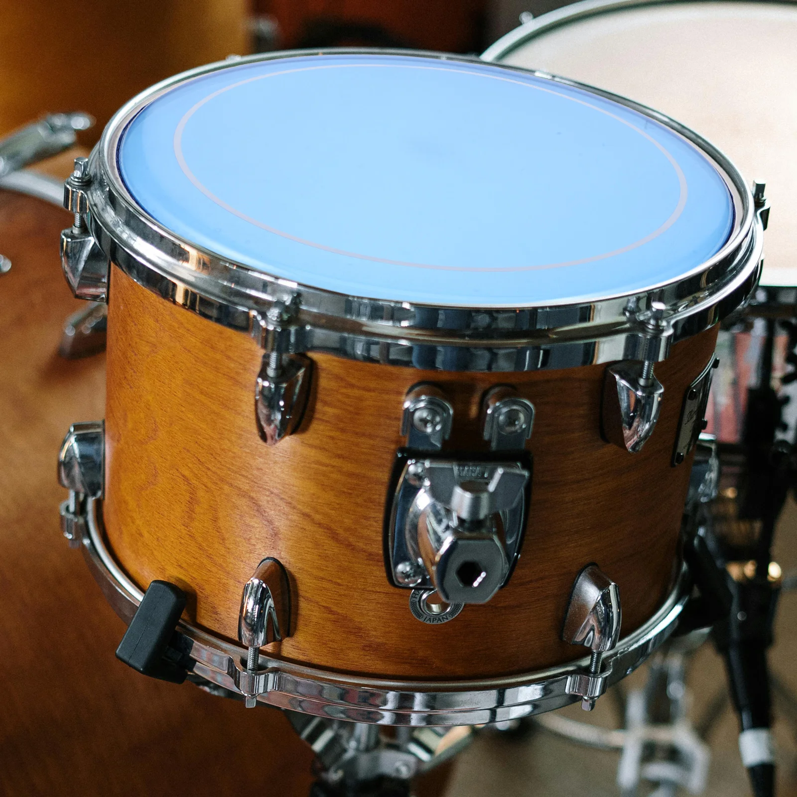 

Double Layer Head 12 Inch Blue Oil Skin Snare Cover Drum Skin Cover Durable Round Drum Head Percussion Accessories