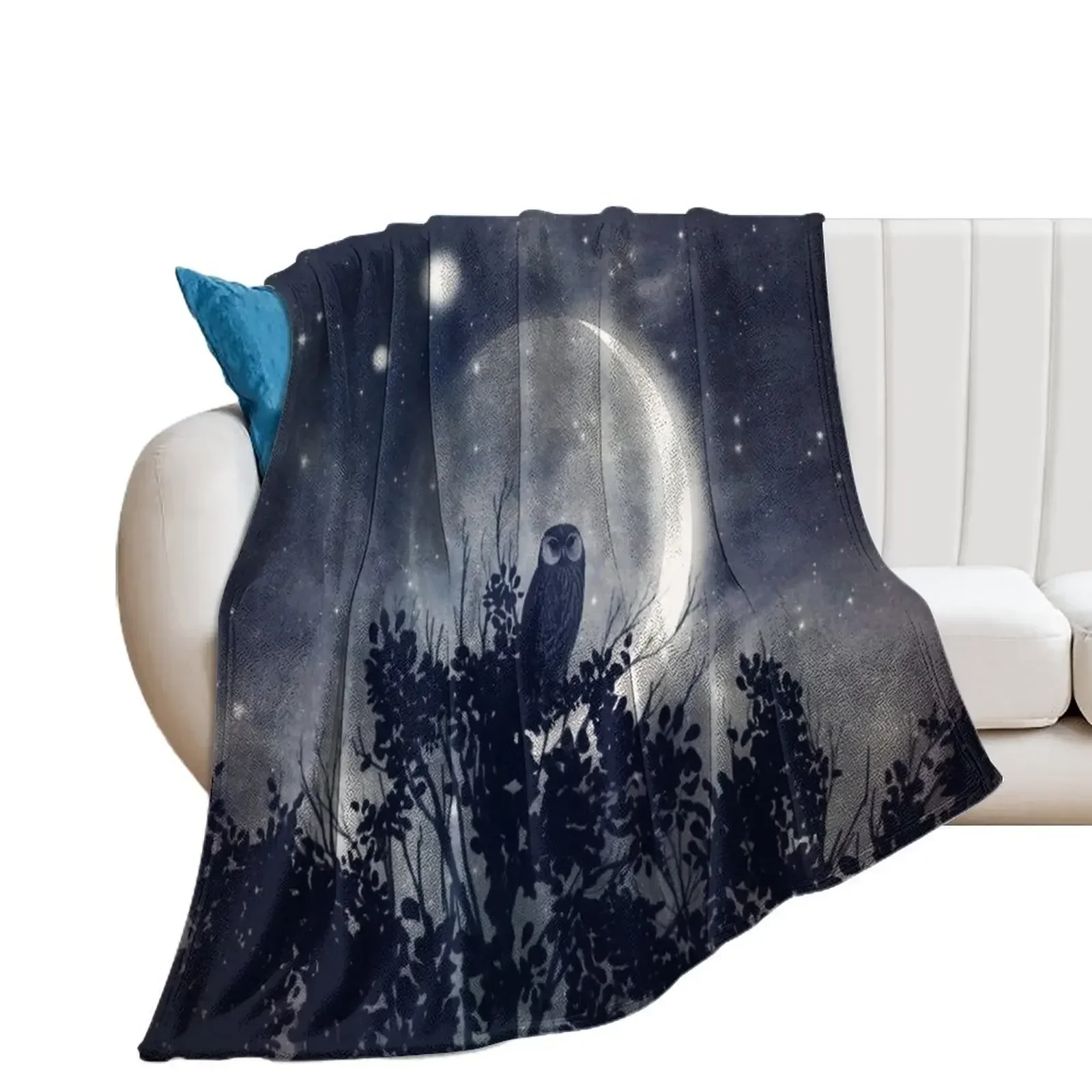 A Night with Venus and Jupiter Throw Blanket halloween Moving Blankets