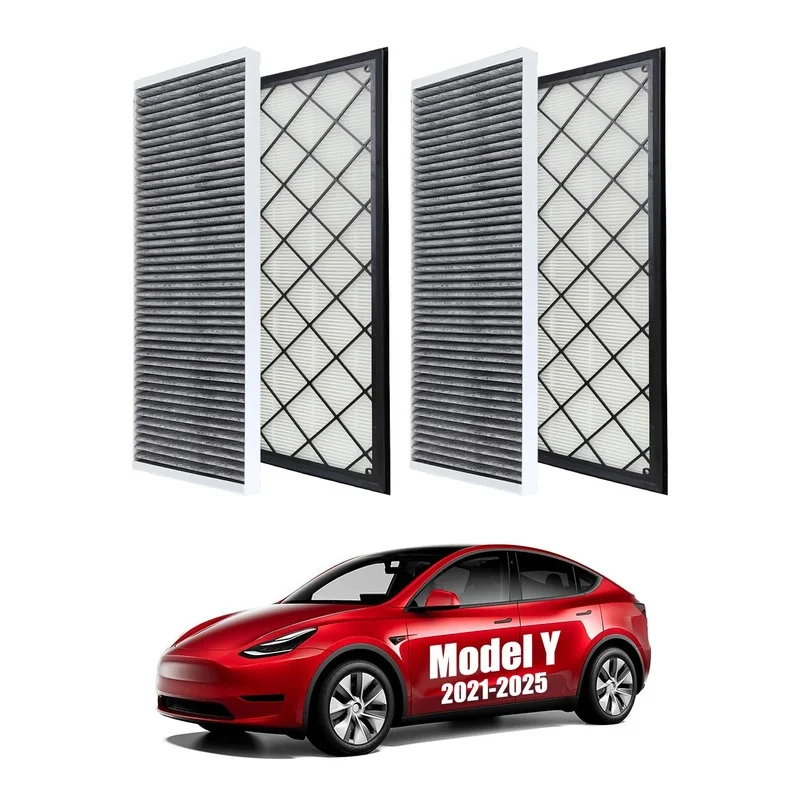 For Model Y External Hepa Air Filter with Activated Carbon,  Recirculation,Replacement Filter Comptatible 6 PACK