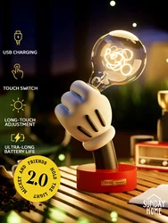 Disney Peripheral Cute cartoon Mini Mickey table lamp Multiple colors home décor ornaments holiday birthday gifts