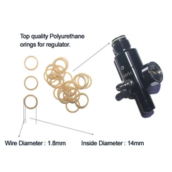 HPA Tank Regulator Valve Head Seal Polyurethane 90Duro Sealing O-ring Oring Gasket Washer G1/2-14 20/50pcs