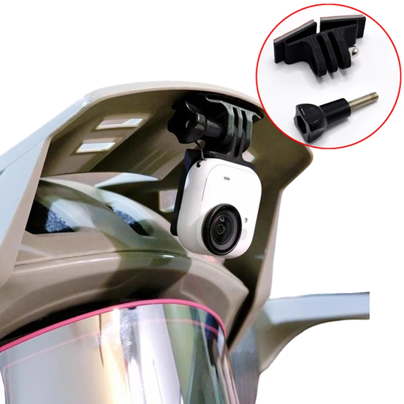 Support de fixation ultra-léger pour visière de casque, accessoires de cyclisme pour caméra d'action GoPro/DJI/Insta360
