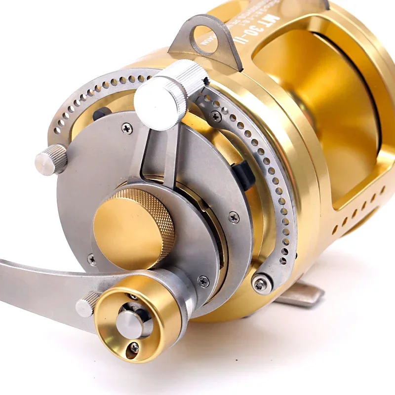 Wholesale Big Game Fishing Reel and Pole Combination Saltwater Tuna Ocean-going Boat Big Game Fishing Trawl Reel