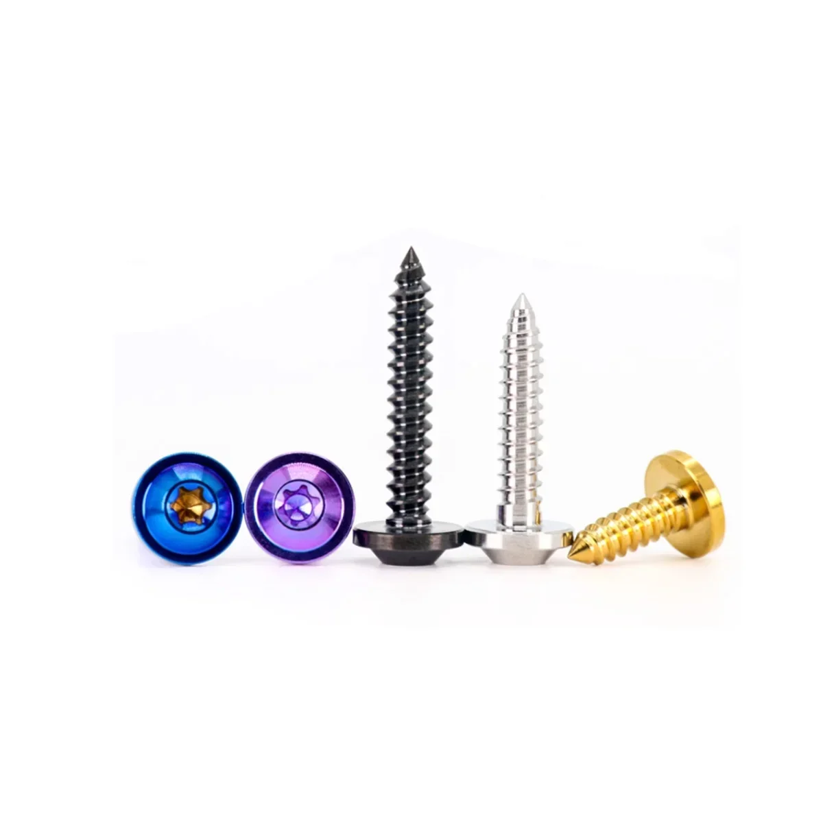 Titanium Alloy Flying Saucer Head Internal Plum Blossom Self Tapping Nail/ Self Tapping Large Head Modification Bolt image 6