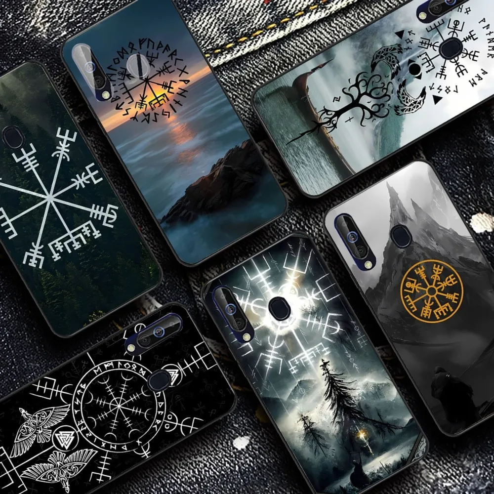 V-Viking Vegvisir Logo Phone Case For Samsung A 10 11 12 13 20 21 22 30 31 32 40 51 52 53 70 71 72 73 91 13 Shell