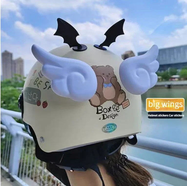 

Helmet Decoration Removable Angel Wings Decoration Small Wings Electric Vehicle Helmet Internet Celebrity Helmet Decoration