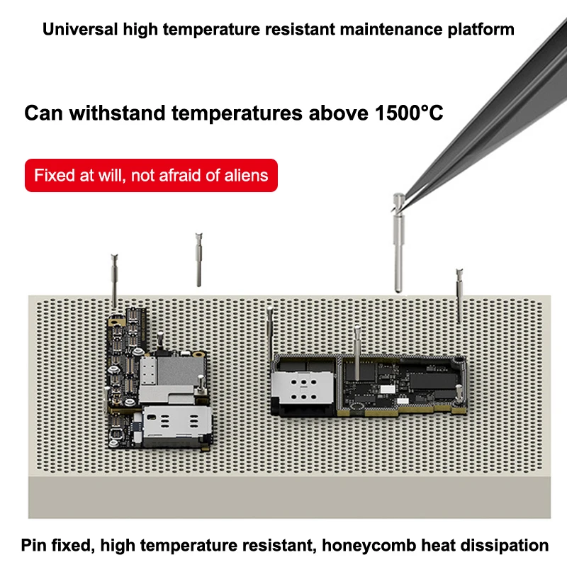 

18Kinds Universal High-Temperature Resistant Maintenance Platform PCB Chip IC Repair Pin Fixing Table Mobile Phone Repair Tools
