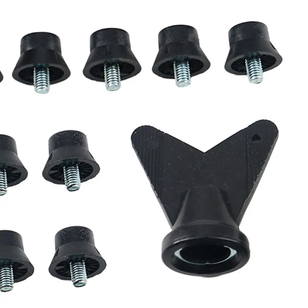 

12x Soccer Shoe Spikes 13mm Studs with Wrench Screw in Durable M5 Threaded Track Shoes Spikes for Training Indoor Outdoor Sports
