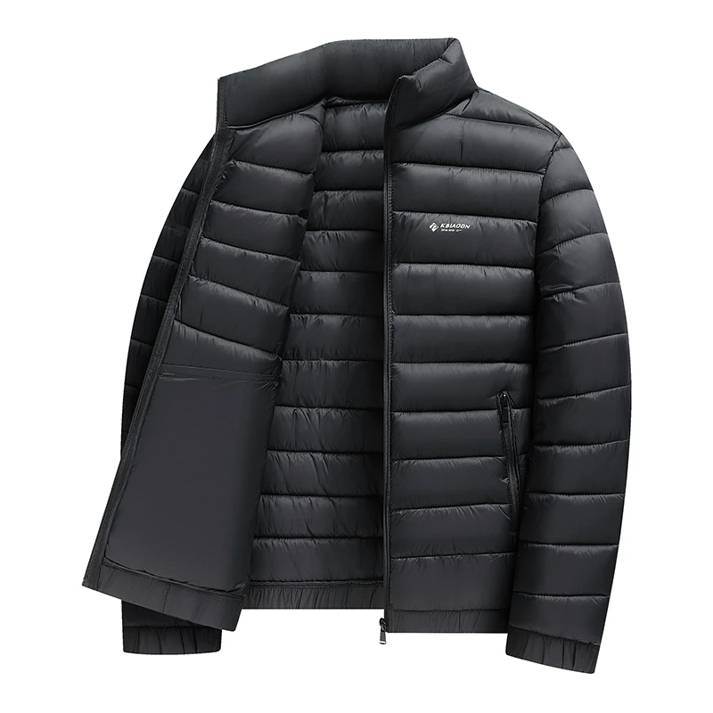 Men's winter jacket Simple stand collar Cotton coat New thick warm parkas