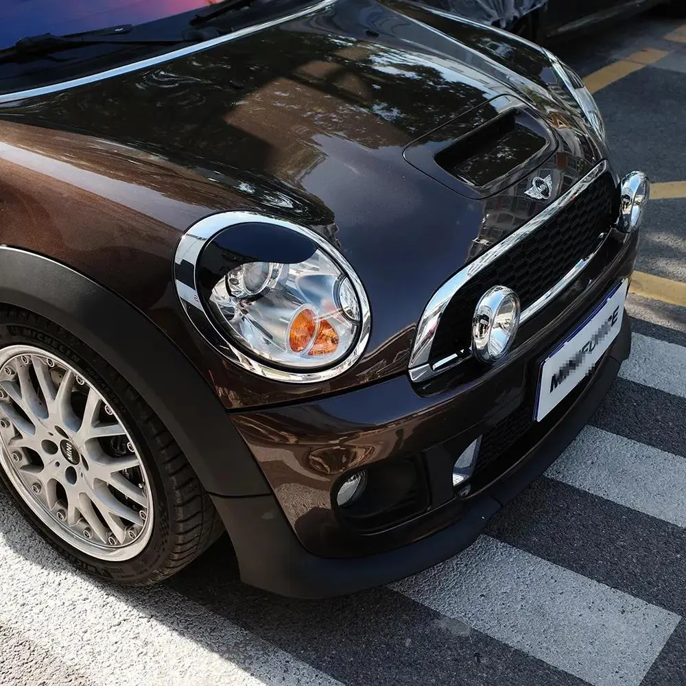 Brand New ABS Plastic Glossy And Matt Black Color Angry Eyelid For Mini Cooper R55 R56 R57 R58 R59 2 Pcs/Set