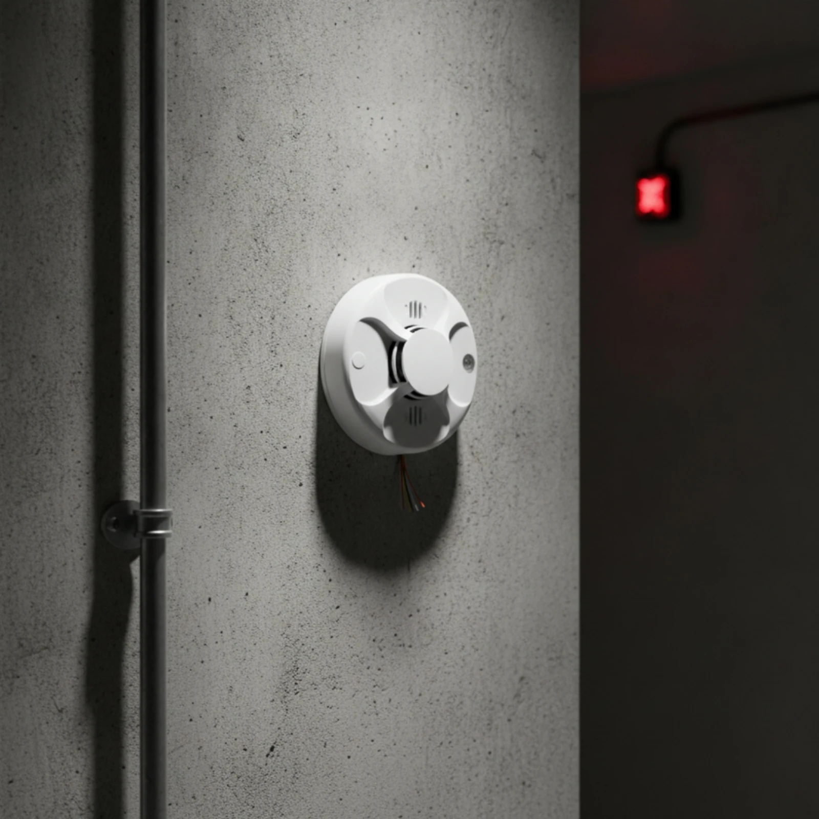 Direct-Wire Fire Alarm Illuminated Display Visual Notify Photoelectric Fire Alarm Ceiling Mount Fire Alarm Rapid Detection Home