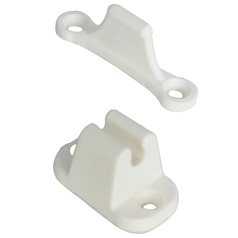 2X Door Retainer Kit T Shape Door Stop Retaining Catch Latch For Rv Caravan Motorhome Boat Door Retainer Holder White