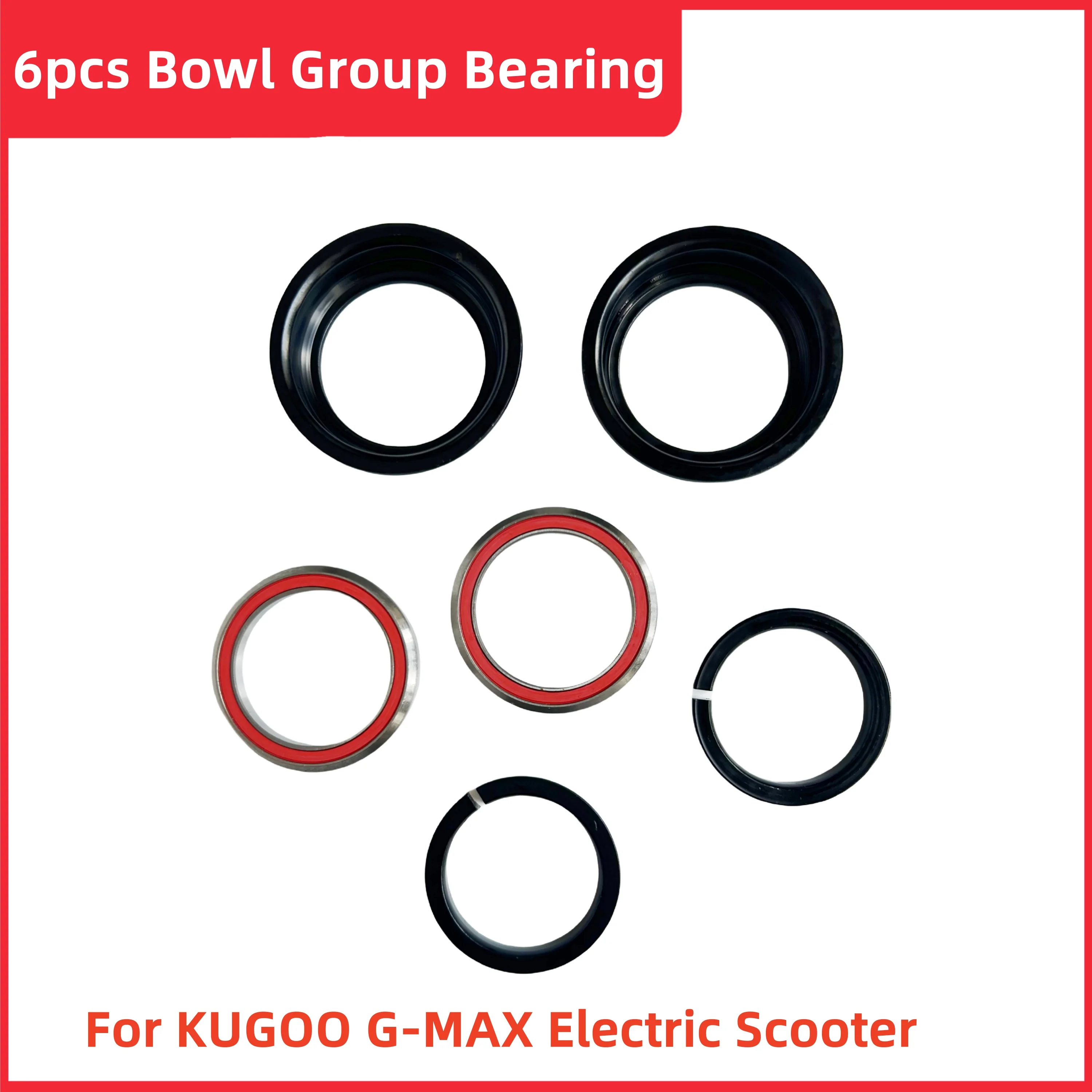 Originale KUGOO G-MAX 6 pezzi gruppo ciotola gruppo cuscinetto pieghevole Scooter elettrico G-Max cuscinetto accessori di ricambio