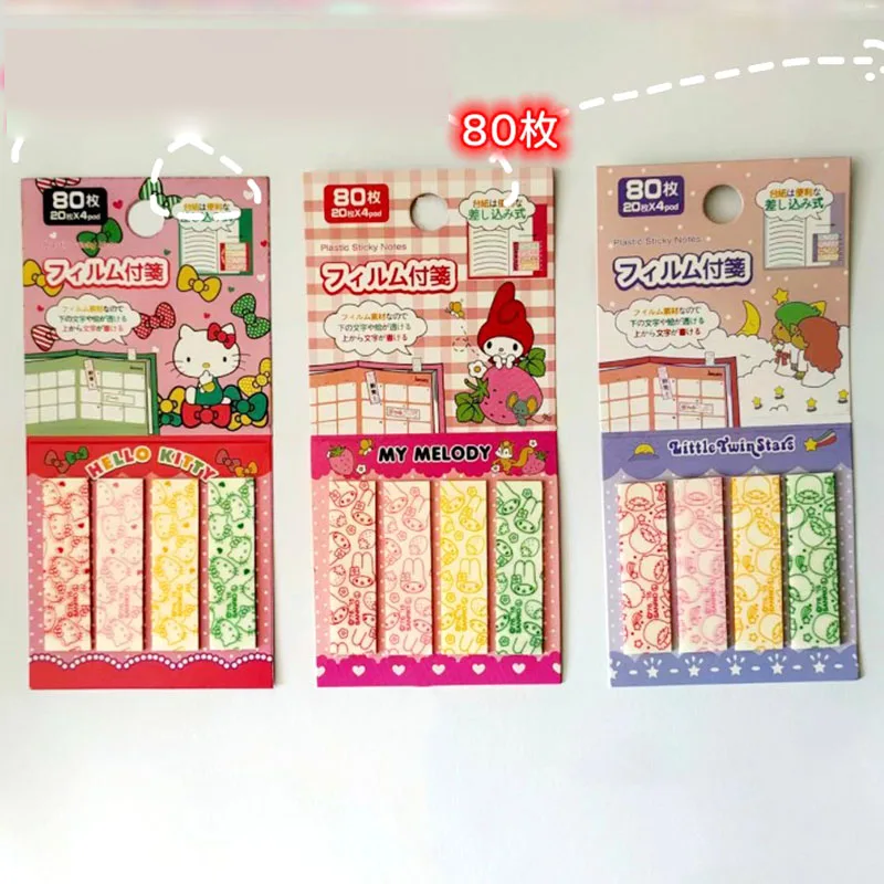 36 pcs/lot Sanrio Kawaii Melody Cat Memo Pad N Times Sticky Notes Stationery Label Notepad Planner Sticker Post School Supplies