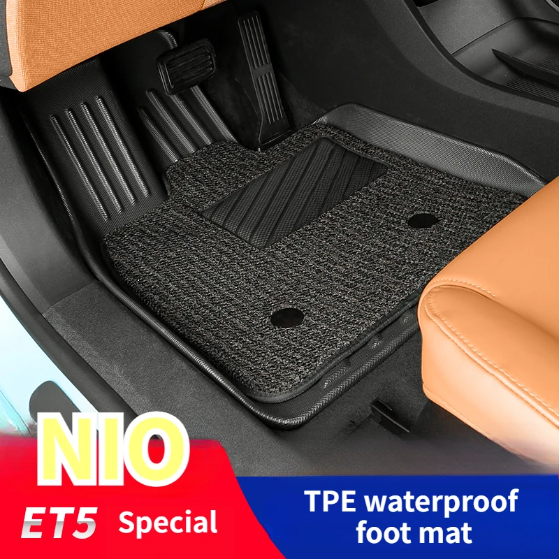 For 24 NIO ET5T ET5 five-seater foot mat fully enclosed interior decorative carpet mat TPE modified interior accessories