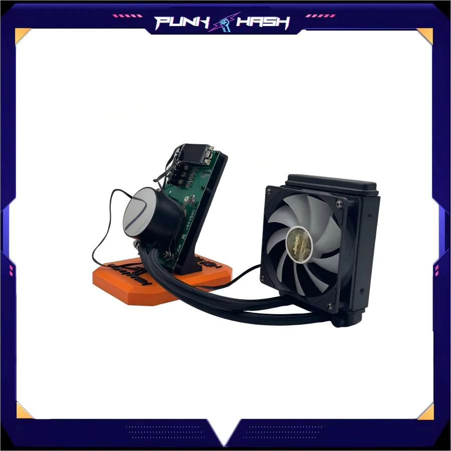 Bitaxe Bitcoin Minatori Raffreddamento ad acqua Nerdqaxe++ 4.8TH/s 75W Home Bitcoin Open Source Miner BTC Minatori Crypto Minatori Solo Minatore