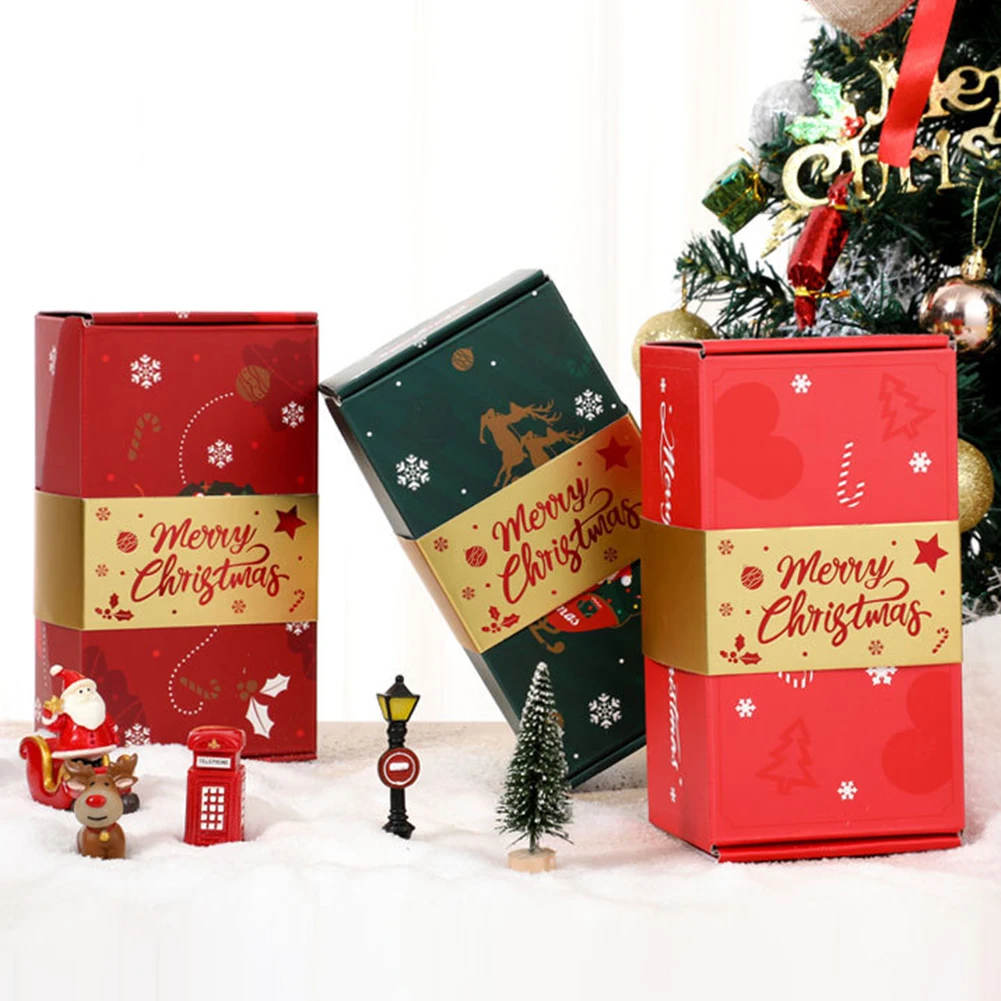 6-20Pcs Christmas Folding Paper Box Money POP Up Surprise Bounce Box Explosions Envelope Surprise Gift Box Happy New Year