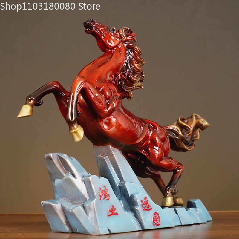 48cm Copper 'horse to successful' Statue Chinese brass 