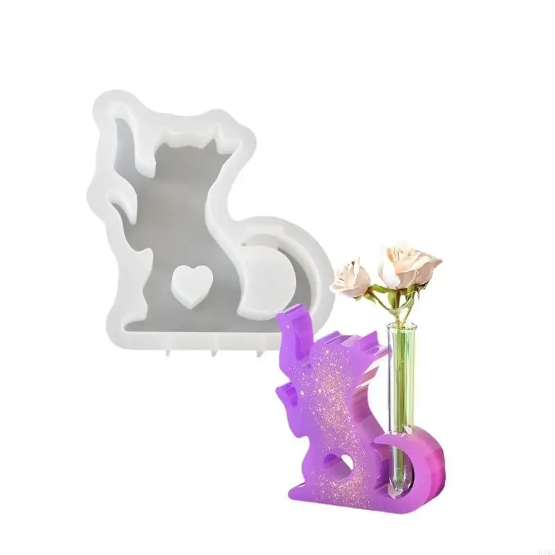 R3MC in resina in silicone stampi gatti stand piante stampo per creazione gatti piccoli vasi per pianta
