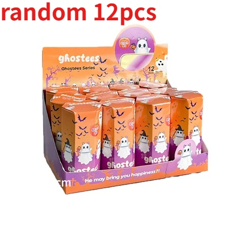 

Для телефона Хэллоуин призрак телефон мини-фигурка кукла отклеиваемый орнамент подарок 2025 новый Хэллоуин Ghostees маленькие фигурки