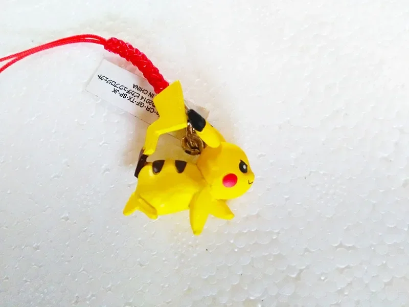 Pokemon Gashapon Toys Pikachu Chespin Tyrunt Klefki Helioptile Action Figure Model Ornament Toys Phone Charms Pendants