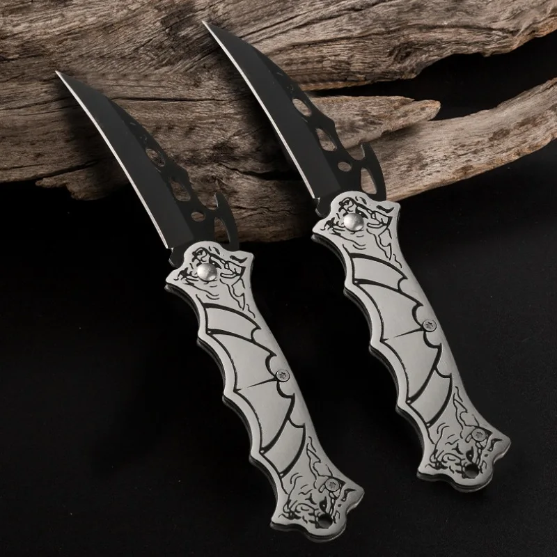Cuchillo plegable multifuncional para exteriores, cuchillo de defensa Personal, abridor de cajas, uso doméstico, táctico de fruta afilado de acero inoxidable K