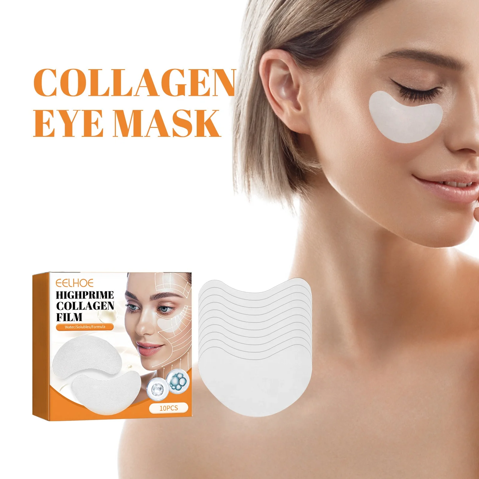 Collagen Film Korea Collagen Soluble Patches Film Moisturizing Face Eye Lifting Firming Eye Mask