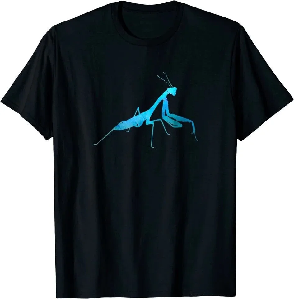 Praying Mantis Rustic Blue Gift Unisex T-Shirt S-5XL