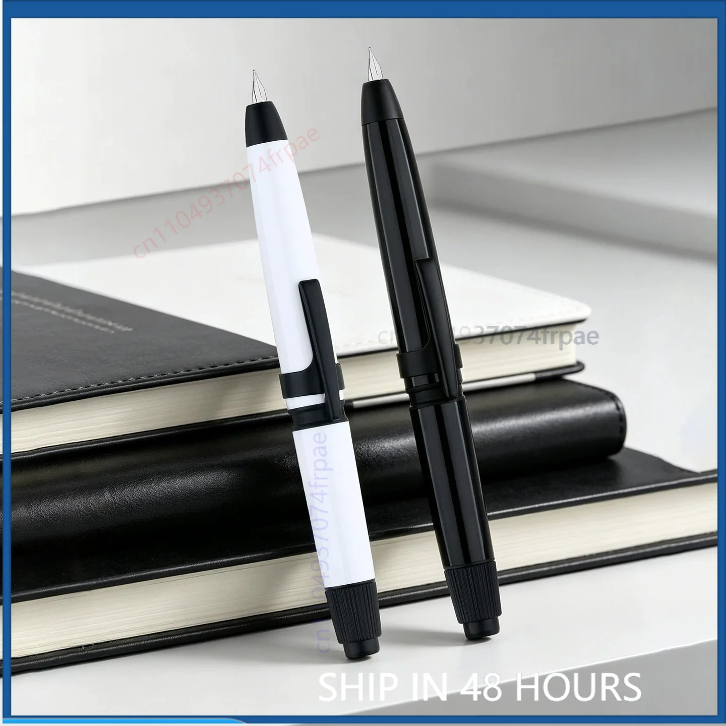 For MAJOHN A3 Twist Retractable Acrylic Fountain Pen Fine Nib Dual Ink Cartridge Converter Adult Office Stationery