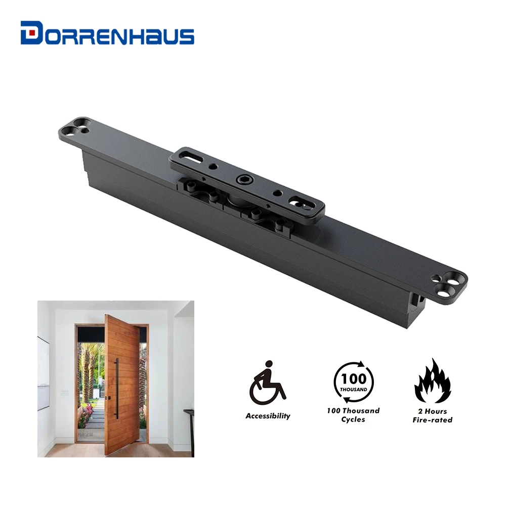 DORRENHAUS DZ150 Hold Open Optional Overhead Wood Central Axis Door Closer Concealed Pivot Door Axis For 150KGS Pivot Door