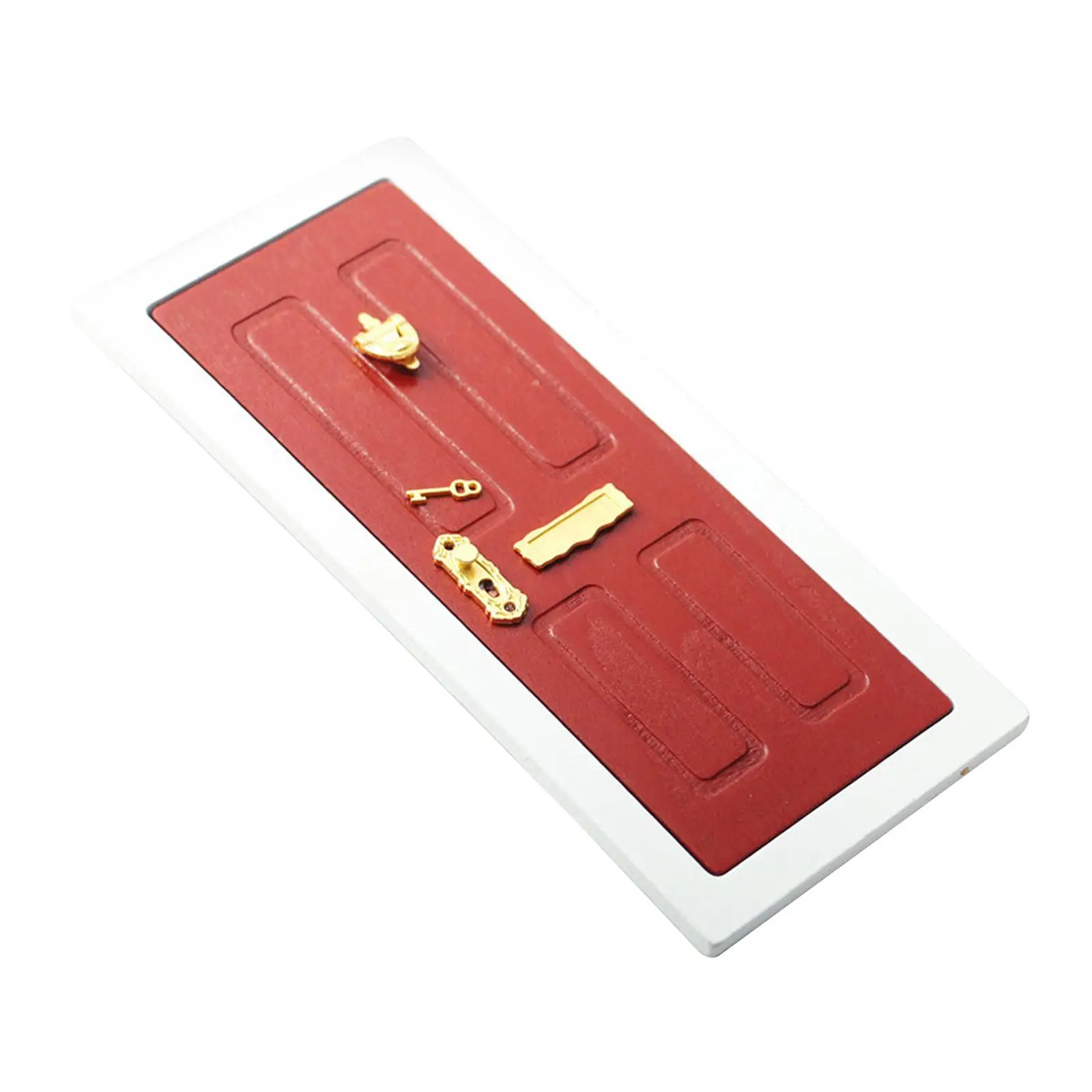 1/12 Dollhouse Miniature Door Dollhouse Decoration Accessories Dollhouse Furniture Model for Bedroom Study Kitchen Decoration