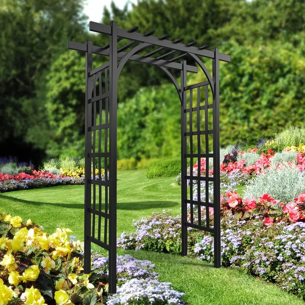 

Garden Arbor, PVC Wedding Arch for Ceremony Party, Garden Trellis for Climbing Plants Outdoor, Arch Backdrop Stand for Garden,