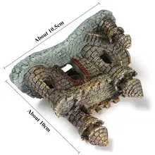 Resin Castle Fish Tank Decoration #2