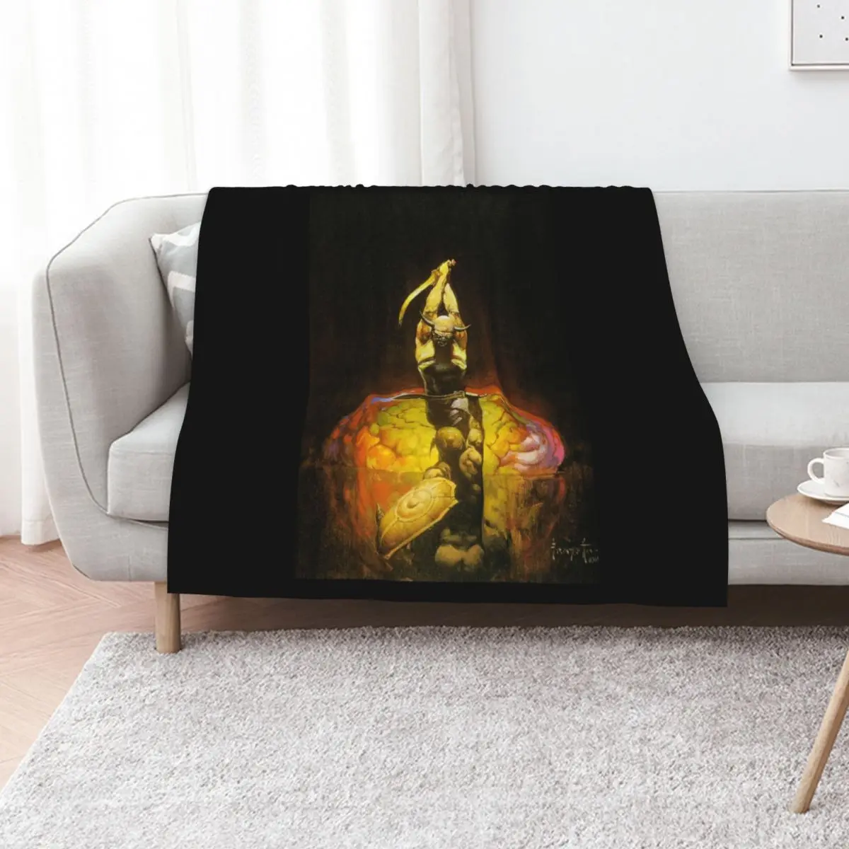 

Frank Frazetta Throw Blanket Luxury Extra Large Throw Soft Big Picnic Blankets
