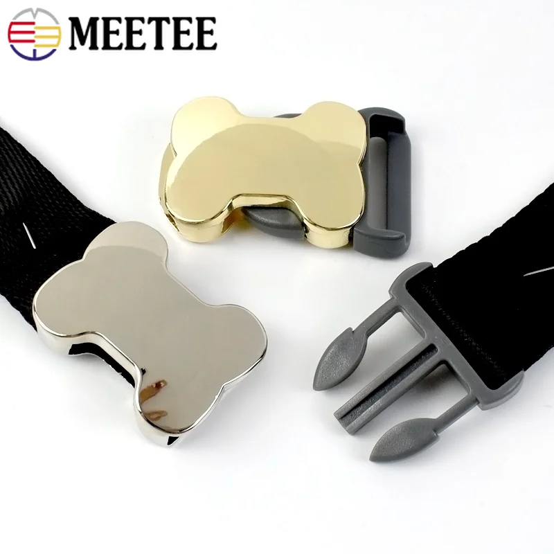 

2/5/10Pcs 10-25mm Plastic Release Buckle Bone Shaped Buckles Belt Insert Clasp Pet Dog Collar Clasp DIY Luggage Accessories