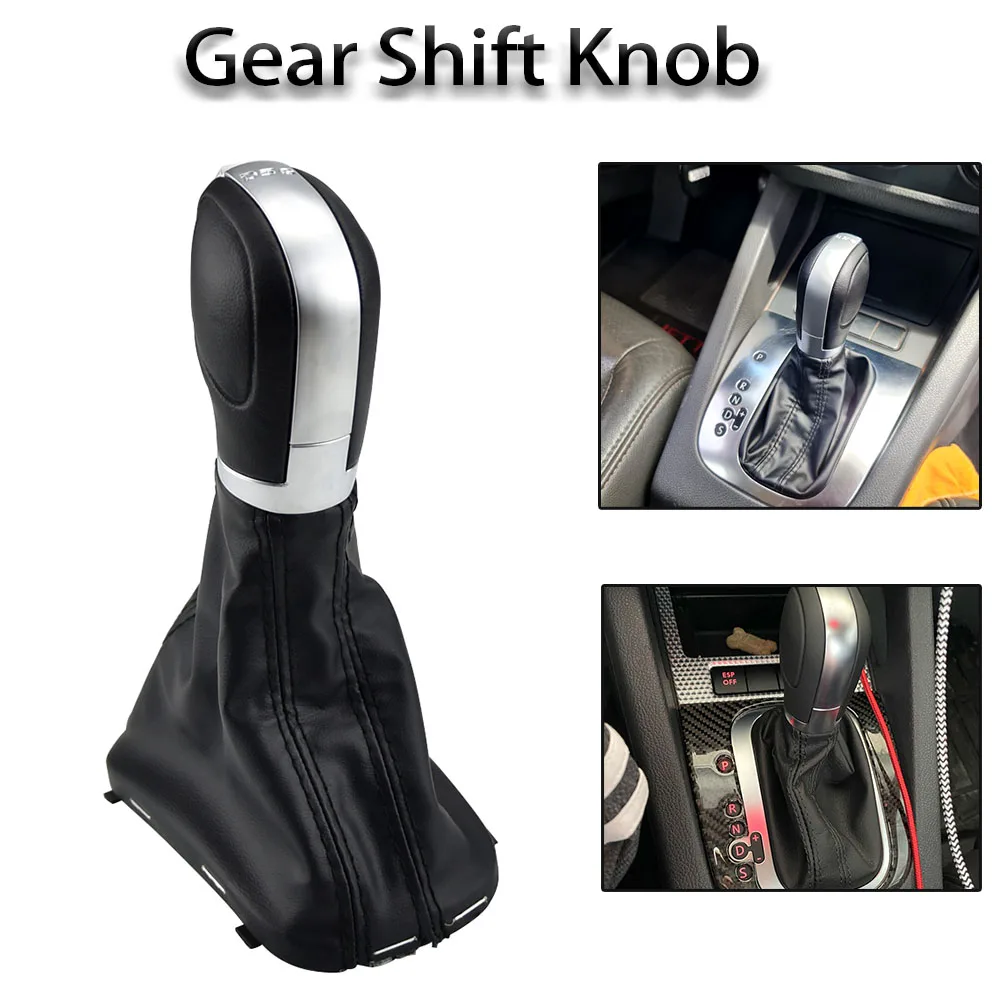 DSG Automatic Gear Shift Knob Stick Lever Shifter For VW Golf 6 Jetta MK6 EOS Passat B7 CC For Sharan 7N From 2010 Seat Leather