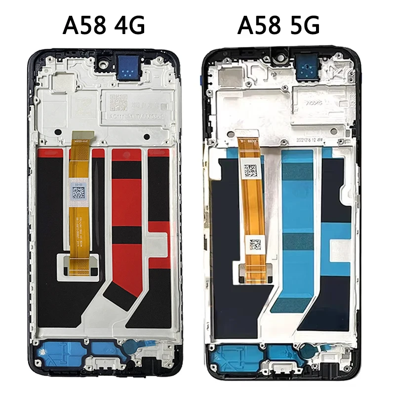 Ekran OEM A58 do wyświetlacza Oppo A58 4G LCD CPH2577 Zespół ekranu dotykowego Digitizer do wyświetlacza Oppo A58 5G z ramką — zdjęcie produktu 6