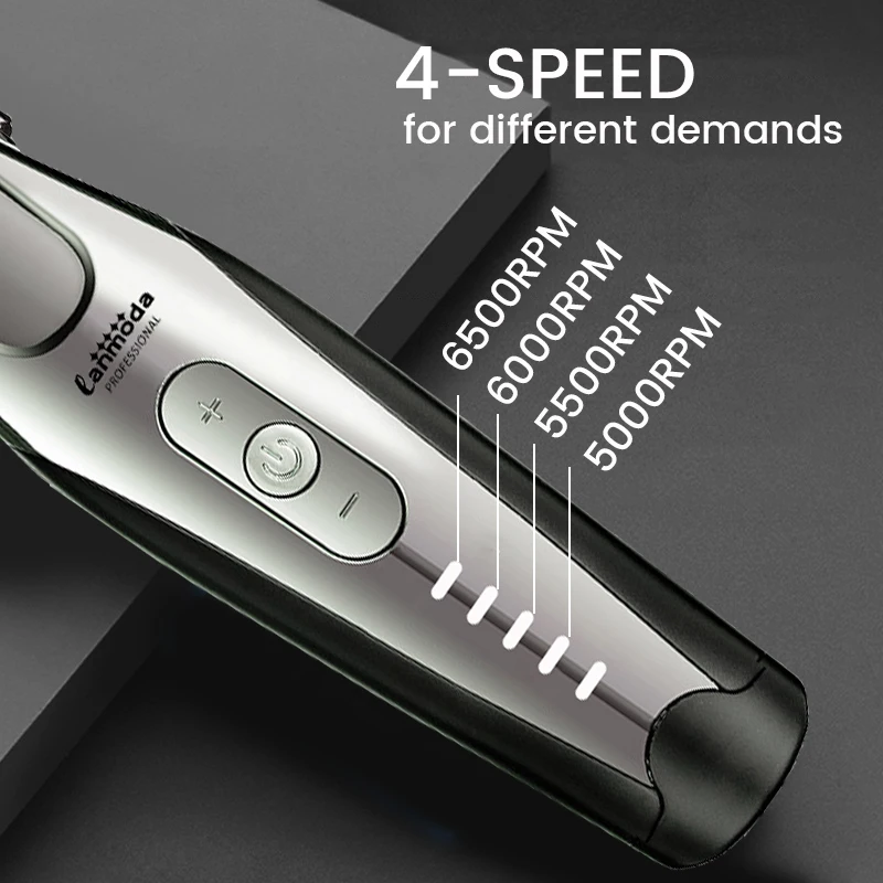 Cortadora de pelo eléctrica profesional para Barbero, afeitadora con cuchilla en T de 0 MM, máquina de corte de pelo para hombre