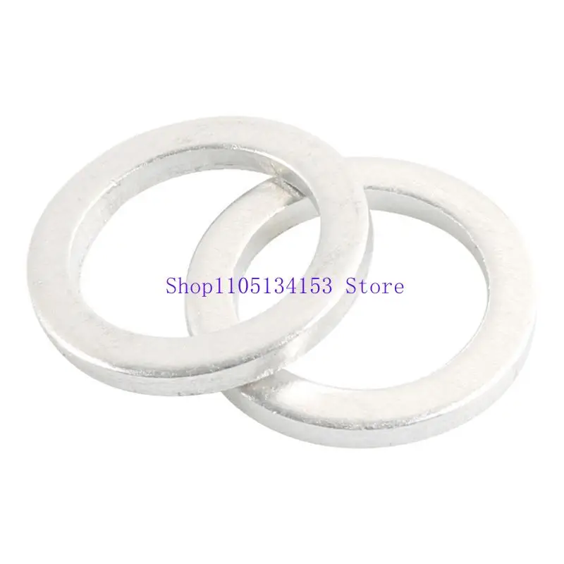 kl23 50Pcs Engine Oil Drain Plug Gasket Aluminum Washers Rings 21513-23001 Auto Accessories Replacement Washer Gasket