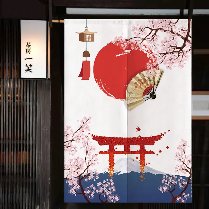 

Hotel Private Room Door Curtain Tea House Restaurant Japanese-style Simple Partition Hanging Curtain Noren