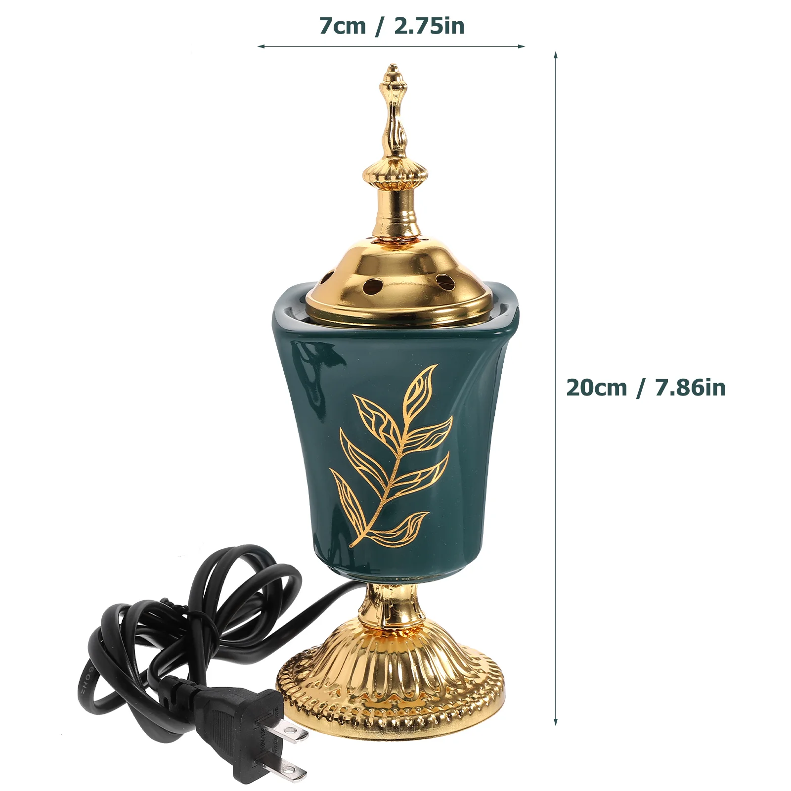 Plug-in Arabic Incense Burner Bukhoor Censer Holder Retro Decor Electric Vintage Decorative