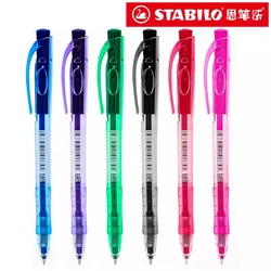 6 German STABILO Ballpoint Pens 308 Super Large Capacity Writing Smooth Color 0.38mm Gel Pen School Supplies Office Stationery