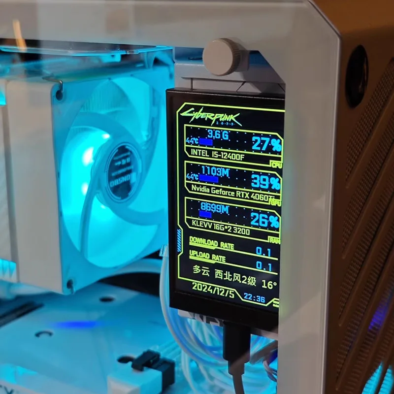 AIDA64 3.5 Inch Display Screen Monitor 320x480 Secondary Screen 2 Usb-C Ports IPS For Raspberry Pi Computer ITX PC Case