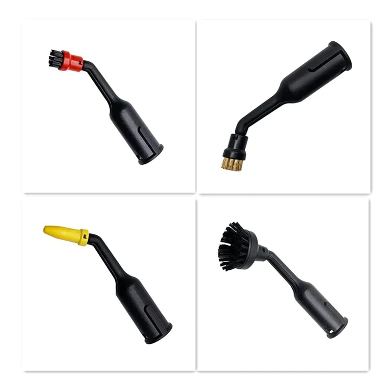 Promotie! Accessoires Ronde Borstel Set Mondstuk Ronde Borstels Borstel Power Nozzles Voor Karcher Sc1 Sc2 Sc3 Sc4 Sc5 Stoomreiniger