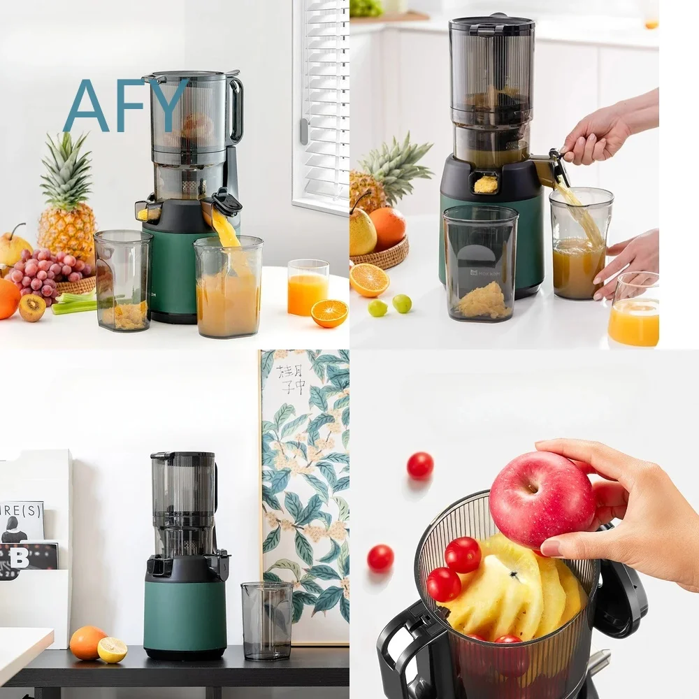 220V Slow Juicer Cold Press Extractor for Electric Fruit Juicer Machine Filter Free Easy Wash Large Caliber Commercial Use
