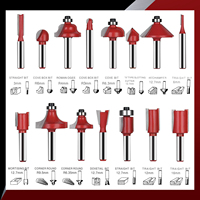 Alloy Coating Carbide Steel Shaft 8 mm Router Bit Set, Endmills Top Hardness Milling Machine Cutters For Metal for Hard and Soft