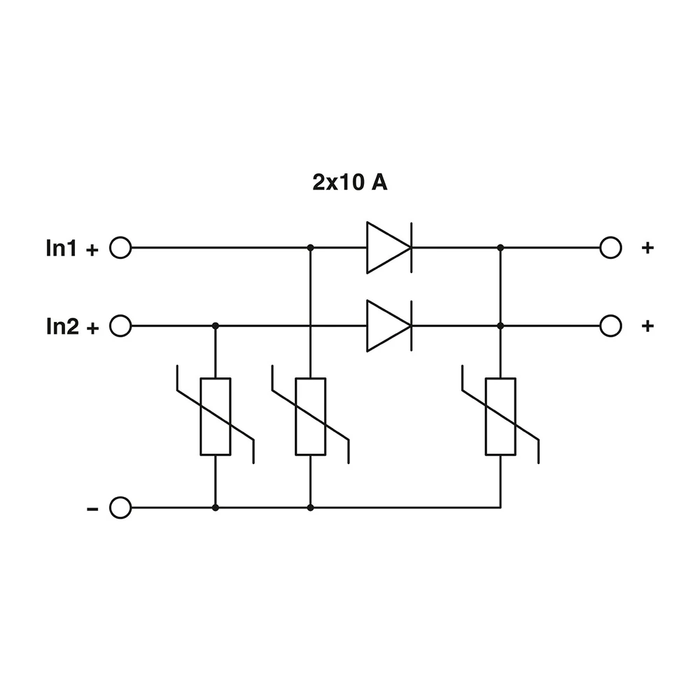 TRIO2-DIODE/12-24DC/2X10/1X20-2907380 TRIO DIODE For Phoenix Diodes Redundancy Module