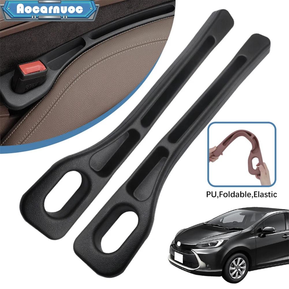 

2pcs/set Car Seat Two Side Gap Filler Plug Strips Accessories For Toyota Aqua 2011-2014 2015 2016 2017 2018 2019 2020 2021 2022