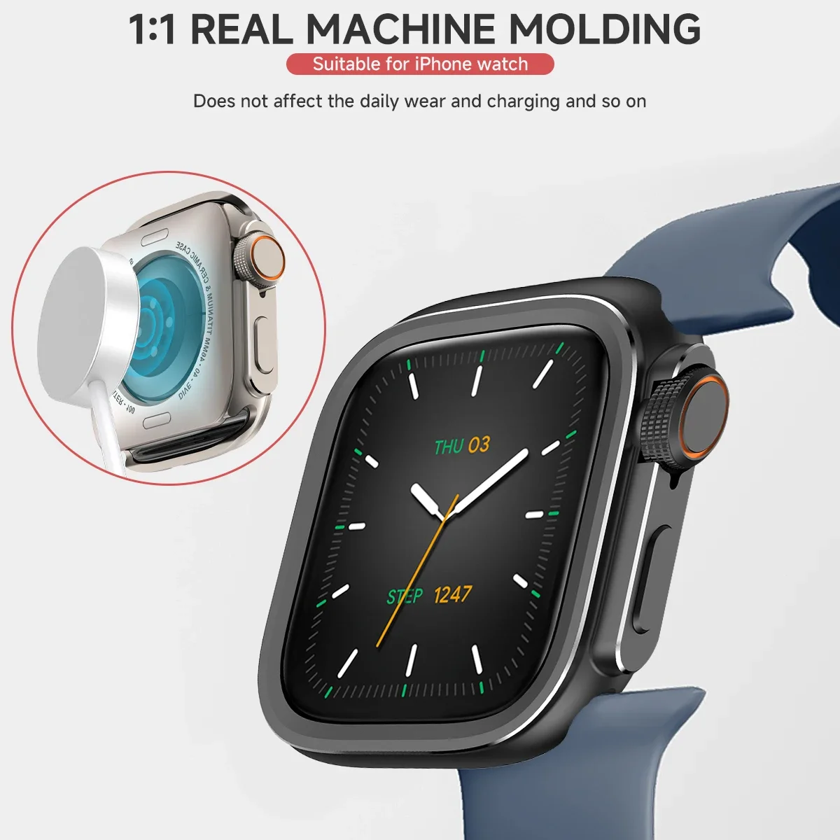 Aluminum Alloy Case for Apple Watch Case Ultra 3 2 1 49mm 46mm 44mm 45mm Metal Bumper Protective for IWatch Series 11 10 9 8 7 6 image 5